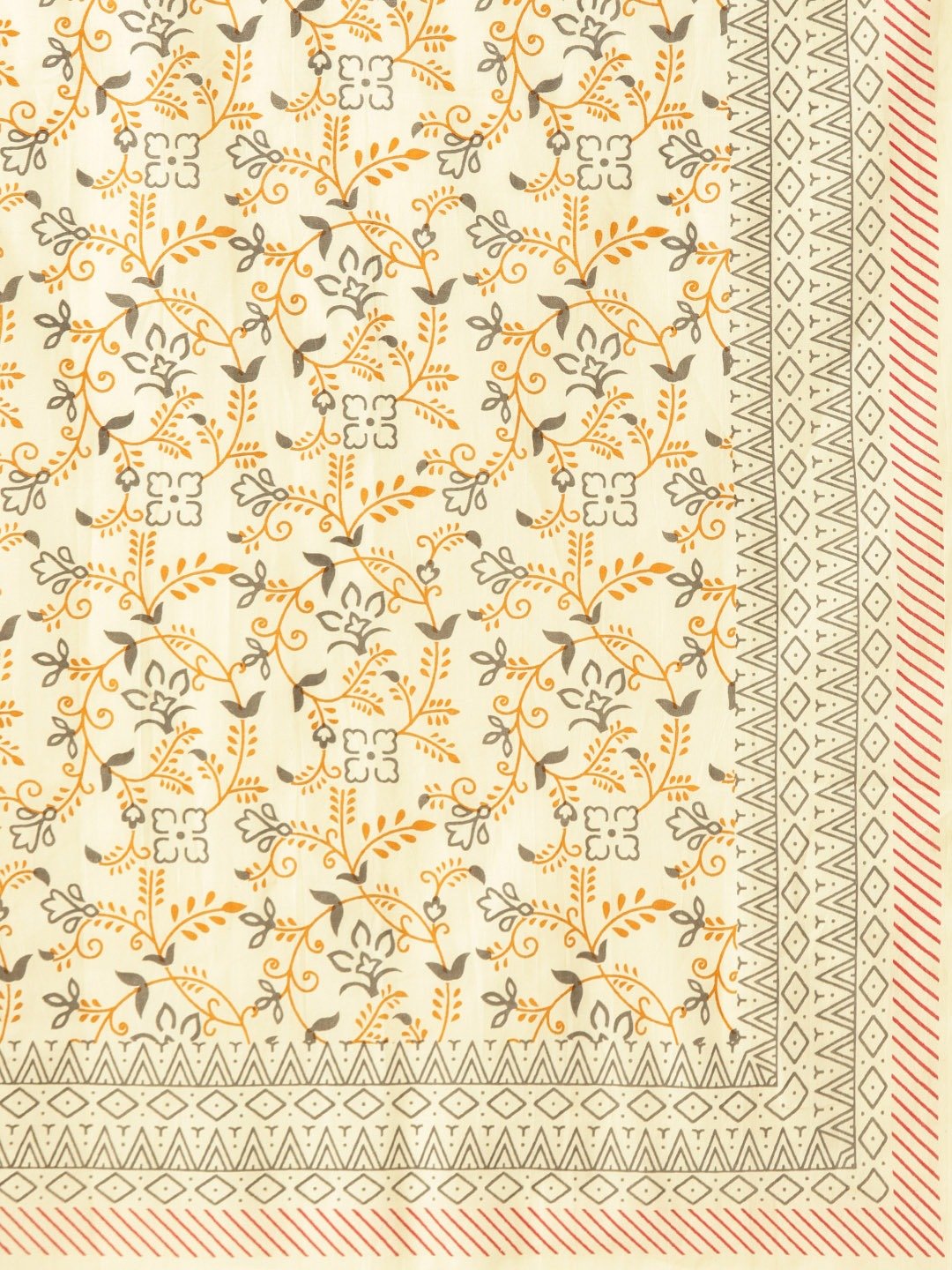 Women Offwhite Three-Quarter Sleeves Straight Kurta Palazzo And Dupatta Set | LASVINI - Redefining Indian Fashion with Elegance