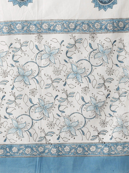 Women White Three-Quarter Sleeves Flared Kurta Palazzo And Dupatta Set | LASVINI - Redefining Indian Fashion with Elegance