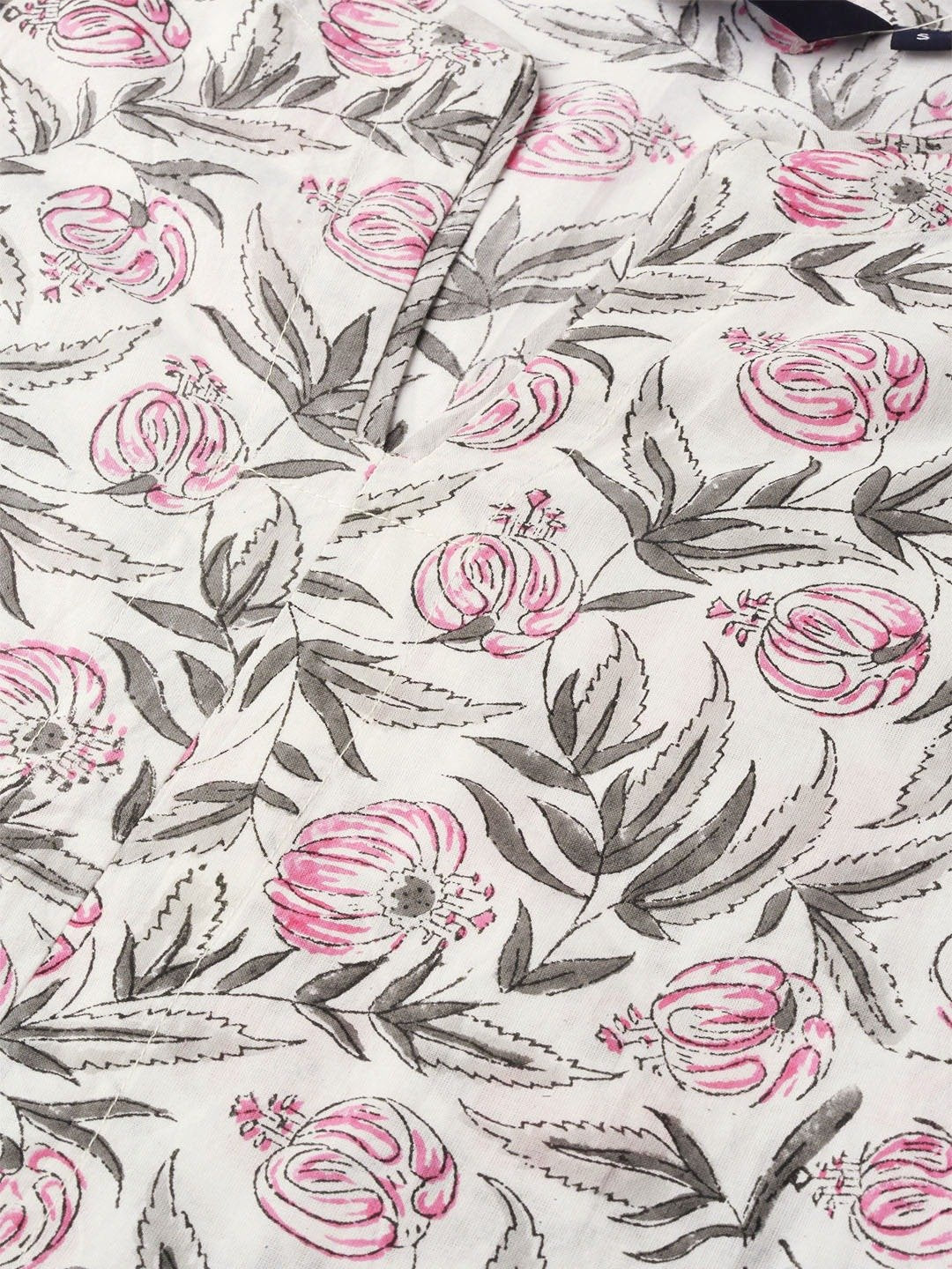 Women Offwhite Three-Quarter Sleeves Straight Kurta With Palazzo Set | LASVINI - Redefining Indian Fashion with Elegance