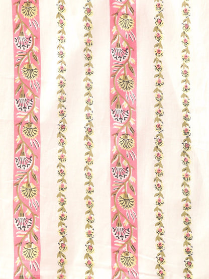 Women Pink & Off-White Printed Kurta With Palazzos & Dupatta | LASVINI - Redefining Indian Fashion with Elegance