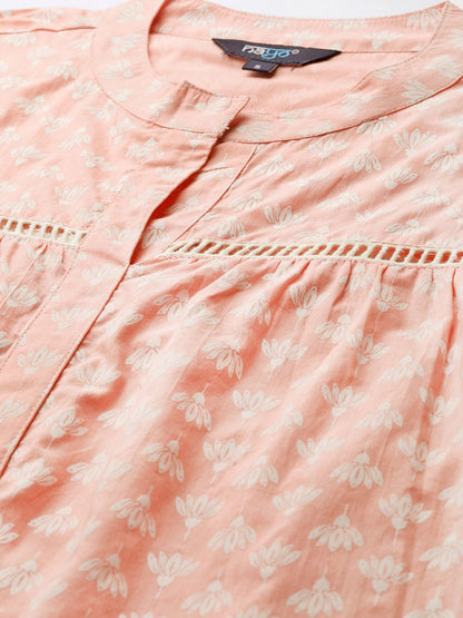 Women Pink And White Tunic | LASVINI - Redefining Indian Fashion with Elegance