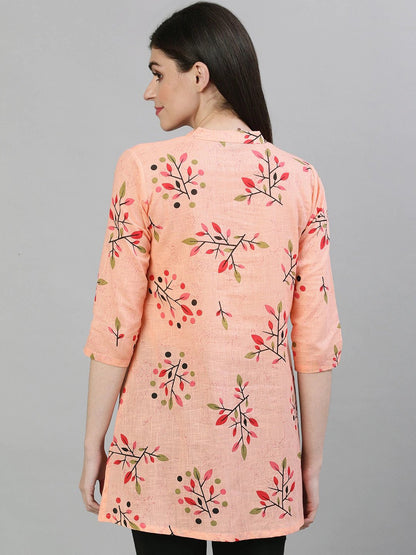Women Pastel Pink And Blue Pin-Tuck Tunic | LASVINI - Redefining Indian Fashion with Elegance