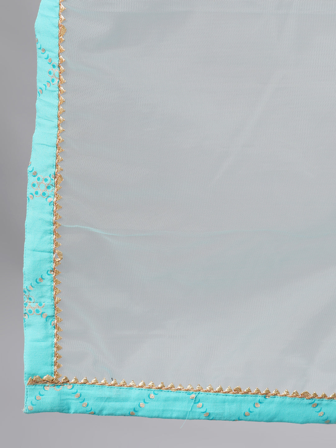 Women Skyblue Three-Quarter Sleeves Straight Kurta Skirt Set With Dupatta | LASVINI - Redefining Indian Fashion with Elegance