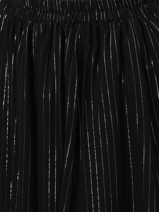 Women Black Maxi Skirt | LASVINI - Redefining Indian Fashion with Elegance