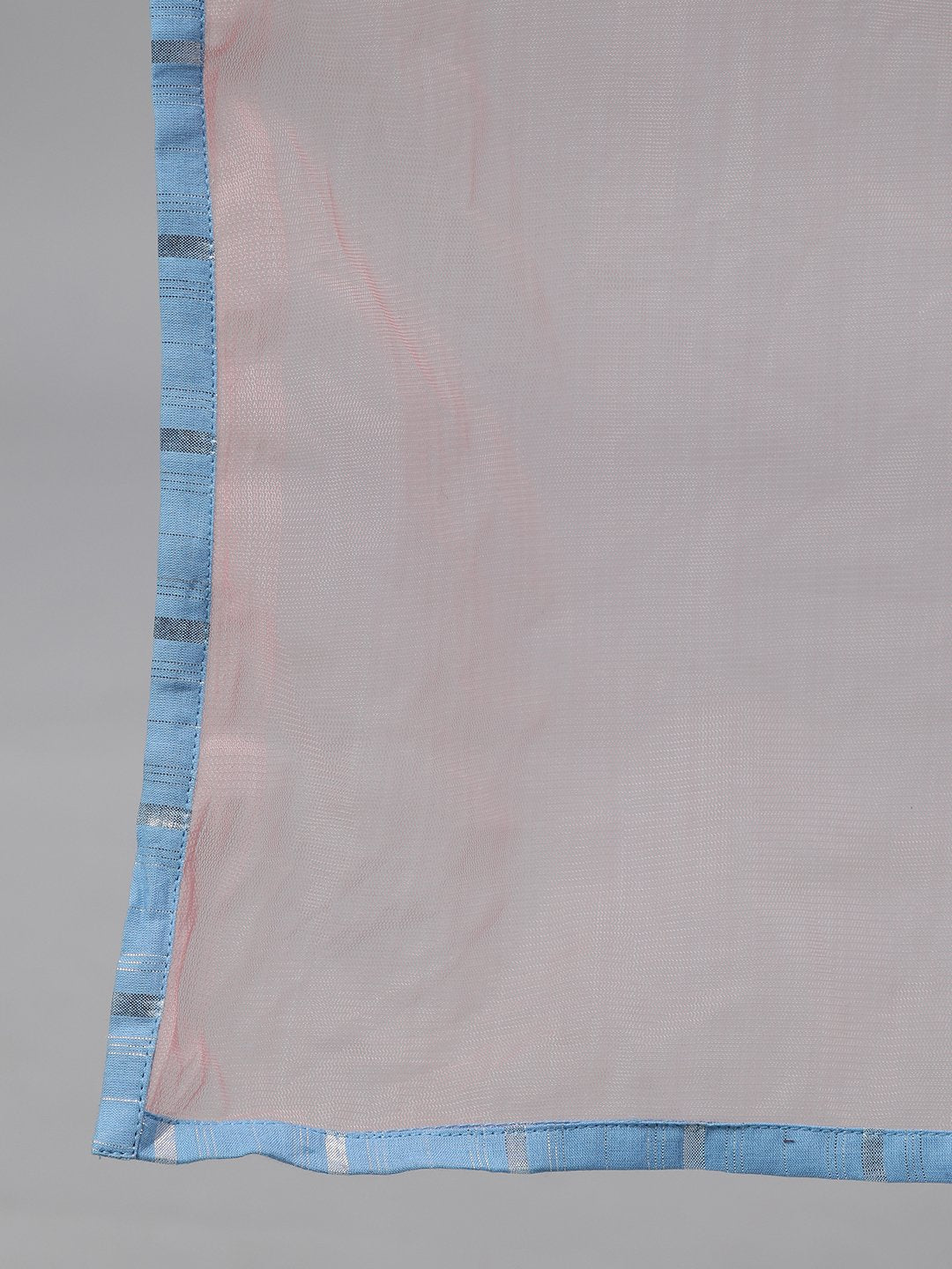 Women Blue Solid Solid Round Neck Cotton Maxi Dress | LASVINI - Redefining Indian Fashion with Elegance