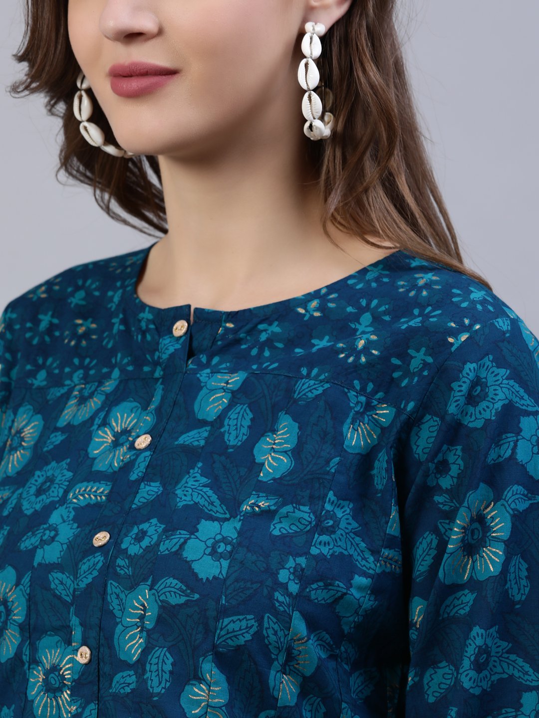 Women Green Box Pleated Tunic | LASVINI - Redefining Indian Fashion with Elegance