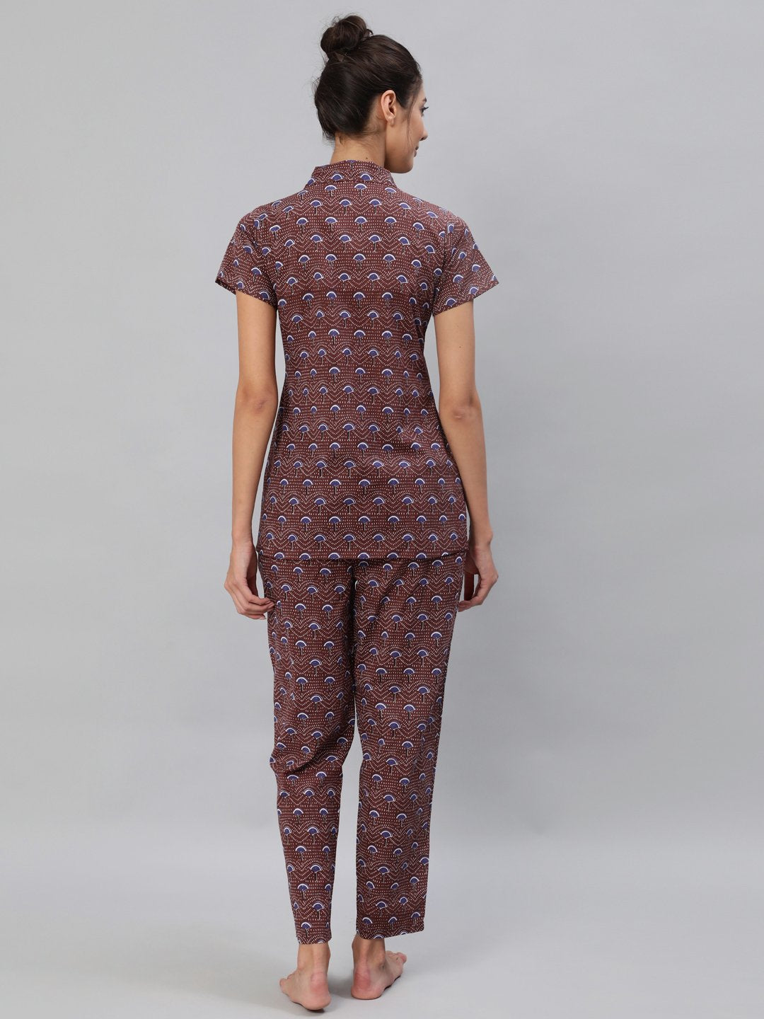 Women Multi Colored Night Suit Set | LASVINI - Redefining Indian Fashion with Elegance