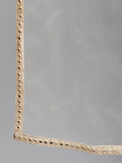 Women Cream Embroidered Straight Kurta With Plazo & Dupatta | LASVINI - Redefining Indian Fashion with Elegance