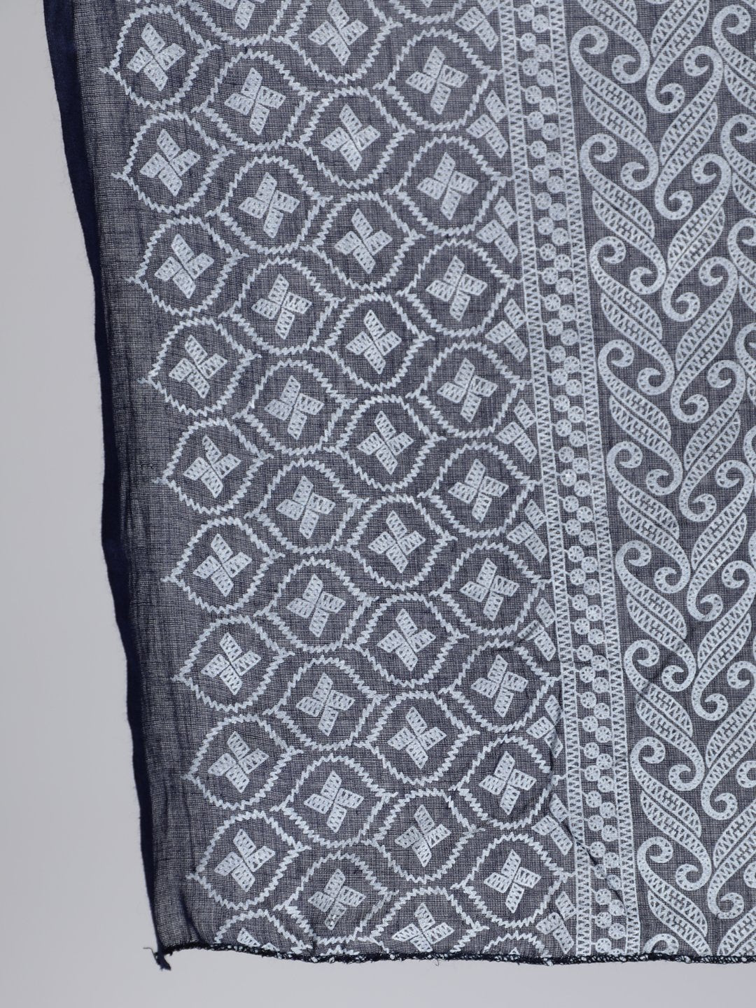 Women Black Panelled Straight Kurta With Plazo & Dupatta | LASVINI - Redefining Indian Fashion with Elegance