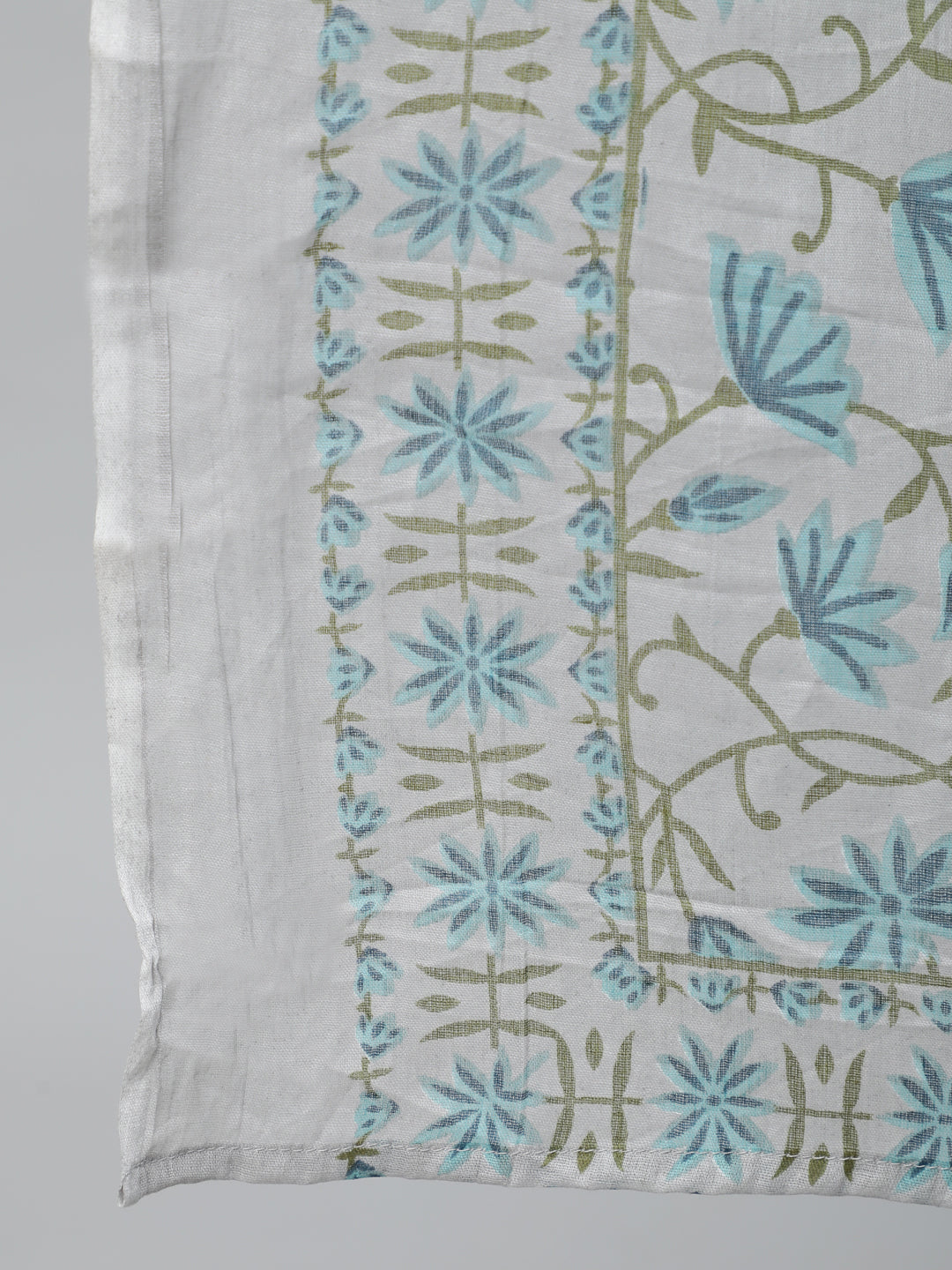 Women Off-White Printed Flared Kurta With Trouser & Dupatta | LASVINI - Redefining Indian Fashion with Elegance