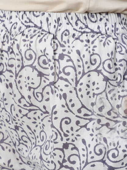 Women Blue Printed Straight Kurta With Plazo & Dupatta | LASVINI - Redefining Indian Fashion with Elegance