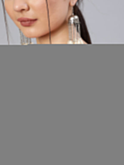 Women Pink Floral Printed Flared Dress With Round Neck | LASVINI - Redefining Indian Fashion with Elegance