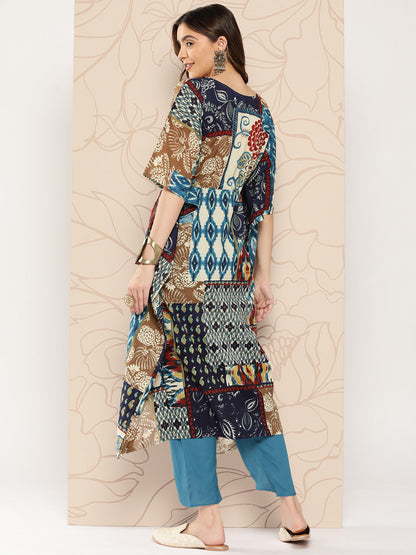 Women Multi Ethnic Printed Kaftan | LASVINI - Redefining Indian Fashion with Elegance