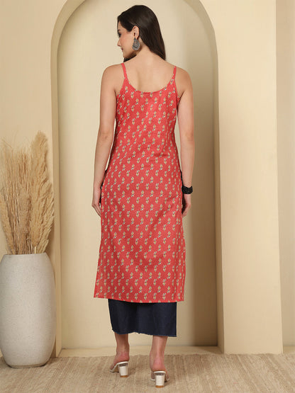 Pink Printed Kurta for Women | LASVINI - Redefining Indian Fashion with Elegance