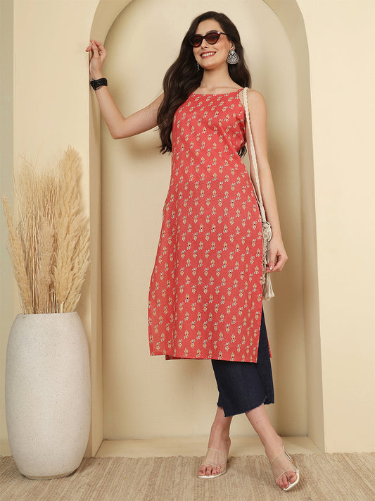 Pink Printed Kurta for Women | LASVINI - Redefining Indian Fashion with Elegance