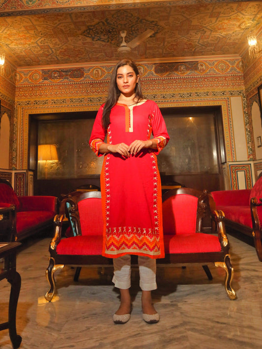 Pink Flex Kurta | LASVINI - Redefining Indian Fashion with Elegance