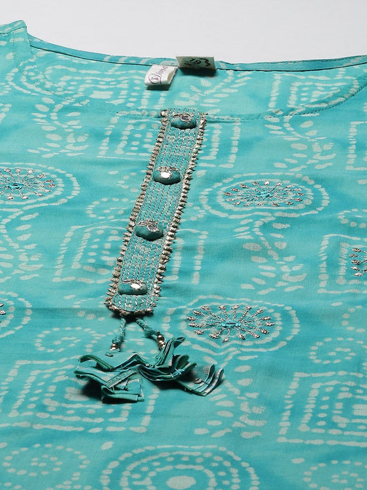 Women'S Green Muslin Straight Kurta With Pants | LASVINI - Redefining Indian Fashion with Elegance