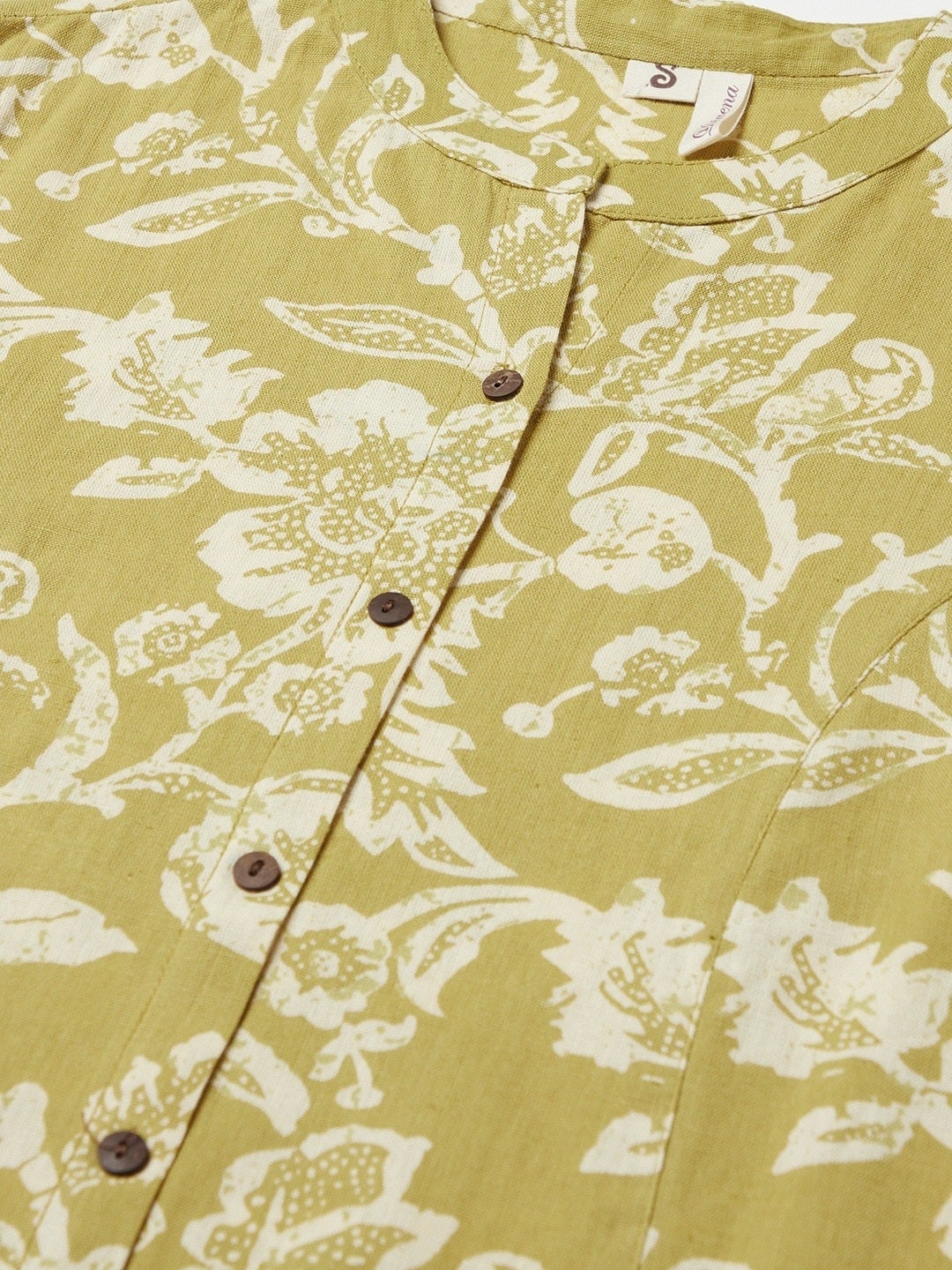 Women'S Pastel Green Cotton Flex A-Line Kurta | LASVINI - Redefining Indian Fashion with Elegance