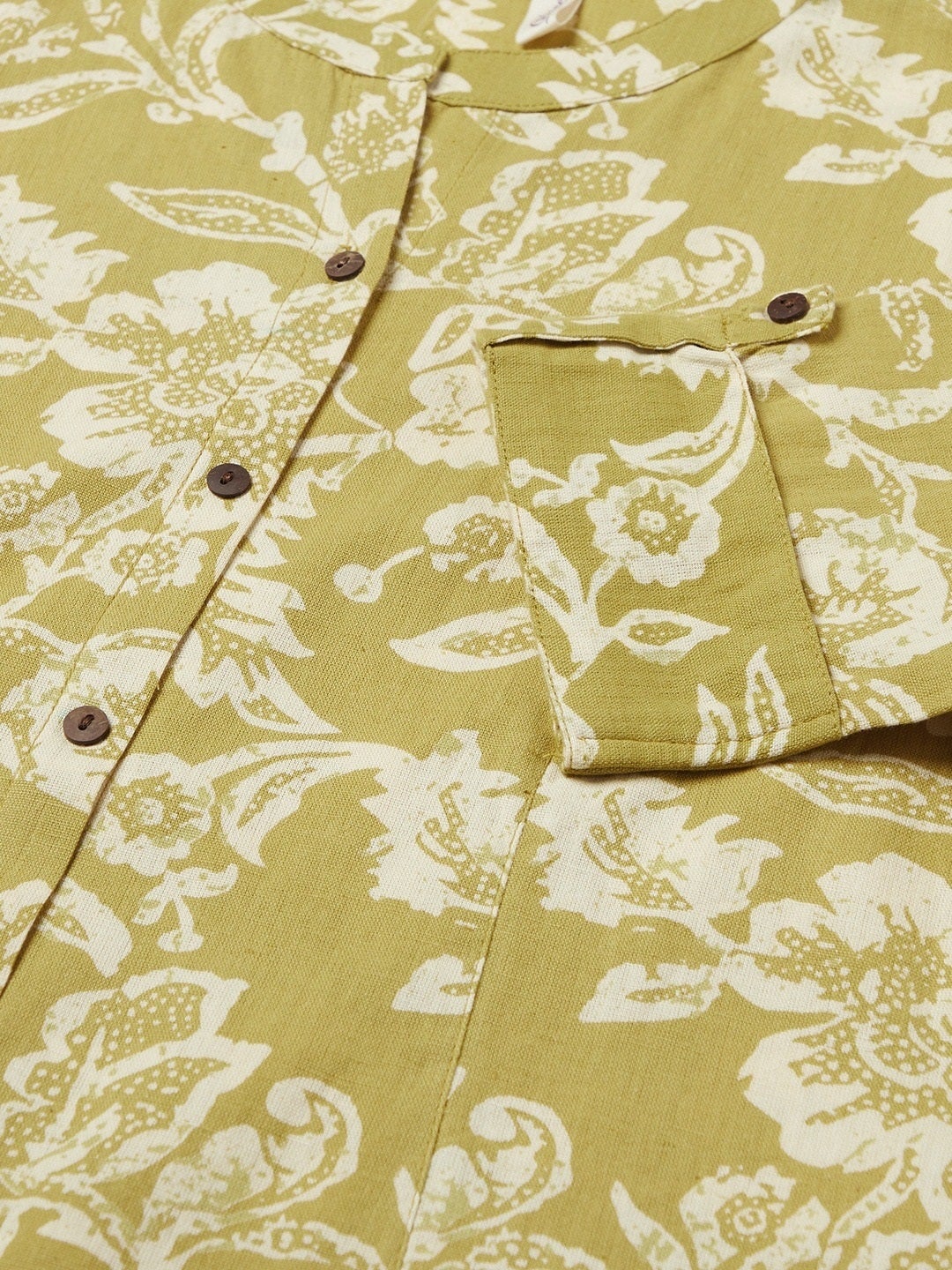 Women'S Pastel Green Cotton Flex A-Line Kurta | LASVINI - Redefining Indian Fashion with Elegance