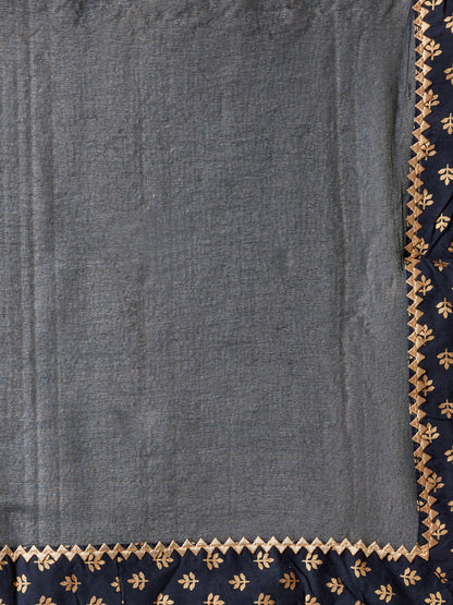 Women'S Blue Solid Straight Rayon Kurta Pant Set With Dupatta | LASVINI - Redefining Indian Fashion with Elegance