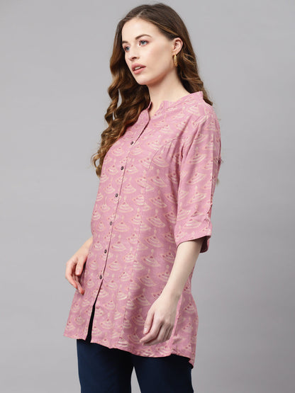 Women'S Peach Rayon Top | LASVINI - Redefining Indian Fashion with Elegance