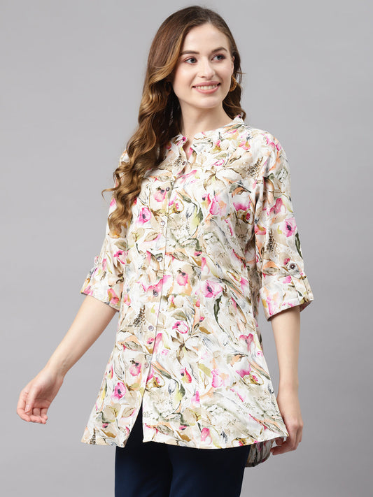 Women'S Multi Floral Rayon Top | LASVINI - Redefining Indian Fashion with Elegance