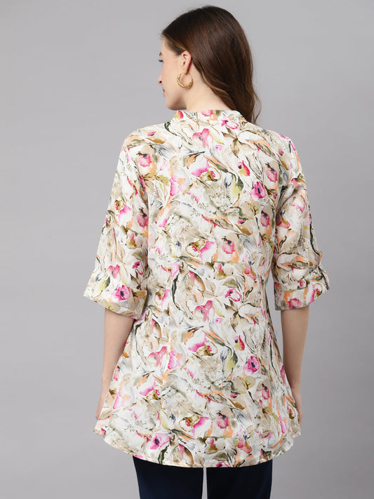 Women'S Multi Floral Rayon Top | LASVINI - Redefining Indian Fashion with Elegance