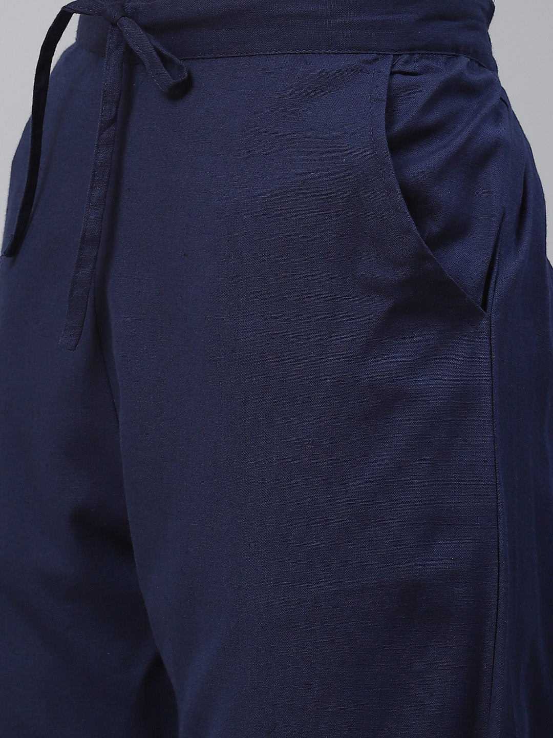 Women'S Blue Rayon Bandhej Kaftan Pant Set | LASVINI - Redefining Indian Fashion with Elegance