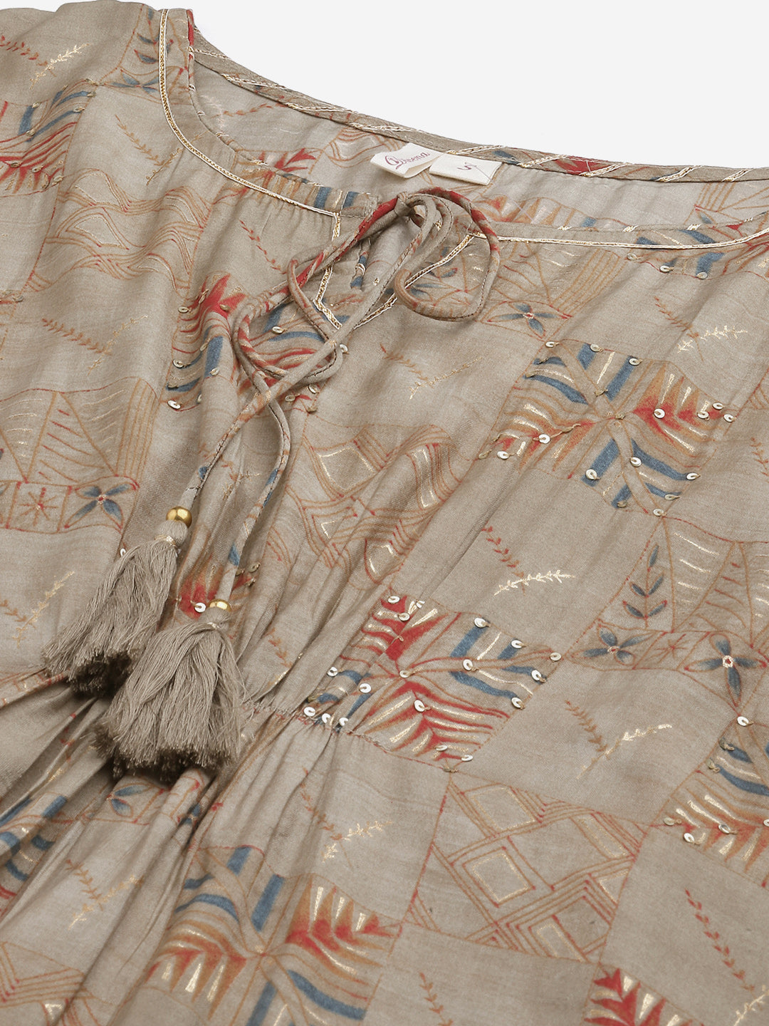 Women'S Grey Rayon Kaftan Pant Set | LASVINI - Redefining Indian Fashion with Elegance