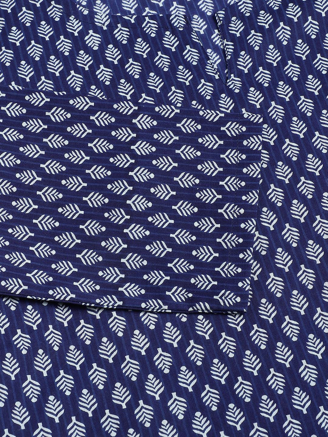 Blue Printed Loungewear/Nightwear | LASVINI - Redefining Indian Fashion with Elegance