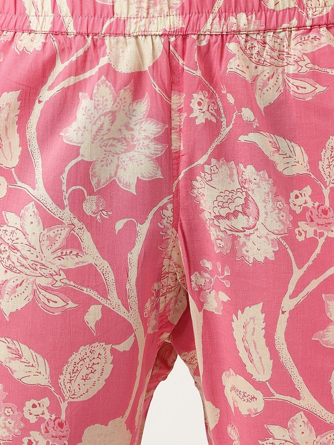 Pink Printed Loungewear/Nightwear | LASVINI - Redefining Indian Fashion with Elegance