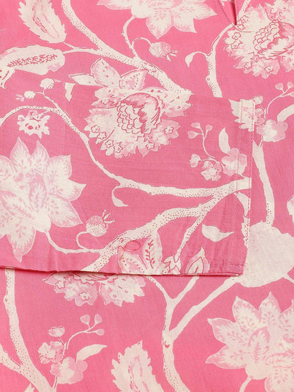 Pink Printed Loungewear/Nightwear | LASVINI - Redefining Indian Fashion with Elegance
