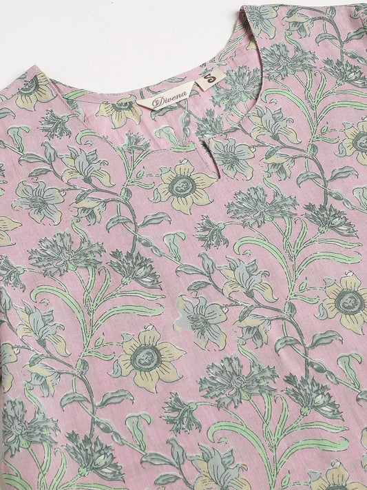 Lavender Printed Loungewear/Nightwear | LASVINI - Redefining Indian Fashion with Elegance