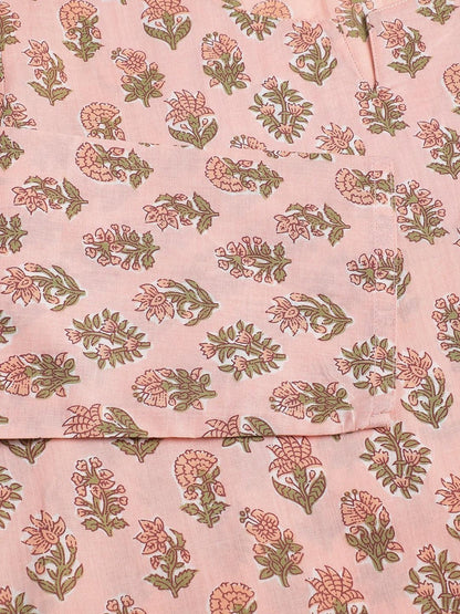 Soft Pink Printed Loungewear/Nightwear | LASVINI - Redefining Indian Fashion with Elegance