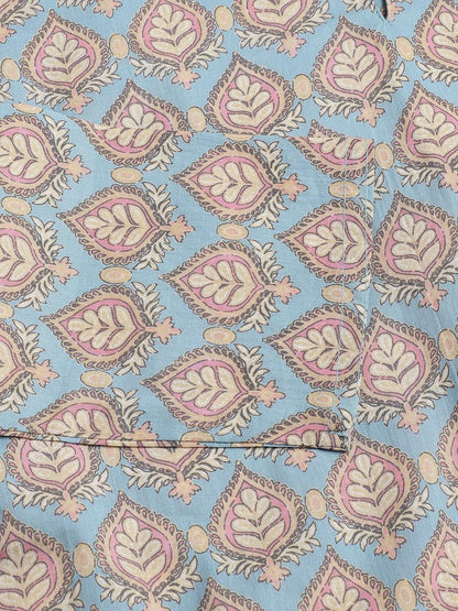 Sky Blue Printed Loungewear/Nightwear | LASVINI - Redefining Indian Fashion with Elegance