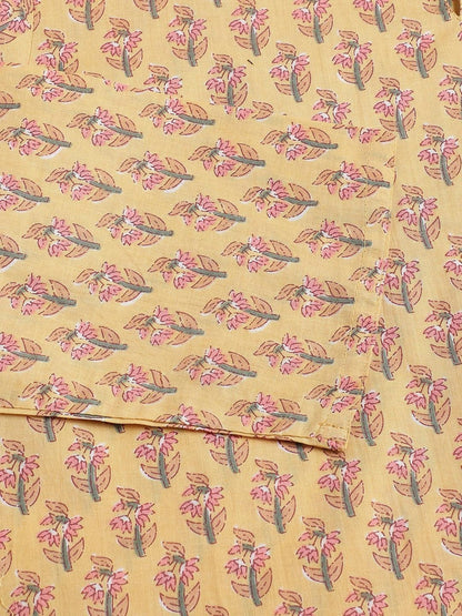 Mustard Printed Loungewear/Nightwear | LASVINI - Redefining Indian Fashion with Elegance