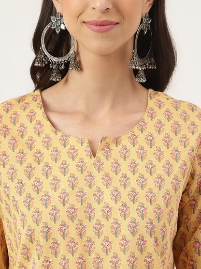 Mustard Printed Loungewear/Nightwear | LASVINI - Redefining Indian Fashion with Elegance
