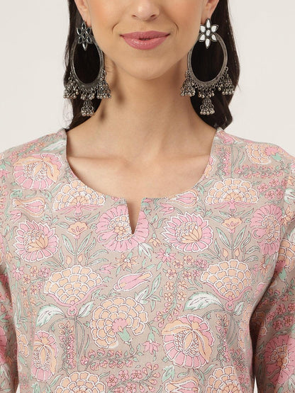 Light Brown Printed Loungewear/Nightwear | LASVINI - Redefining Indian Fashion with Elegance
