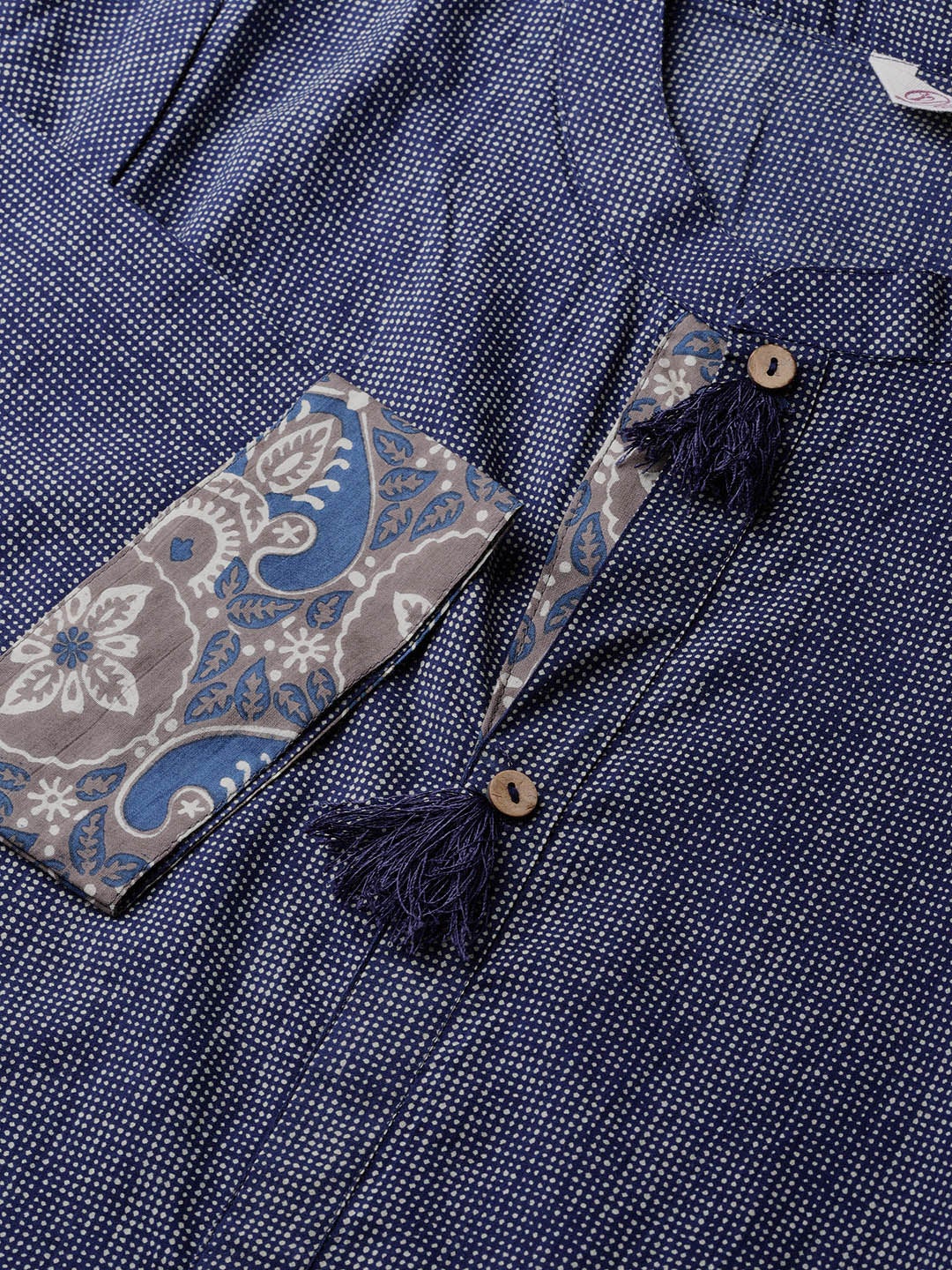 Women'S Blue Straight Kurta | LASVINI - Redefining Indian Fashion with Elegance