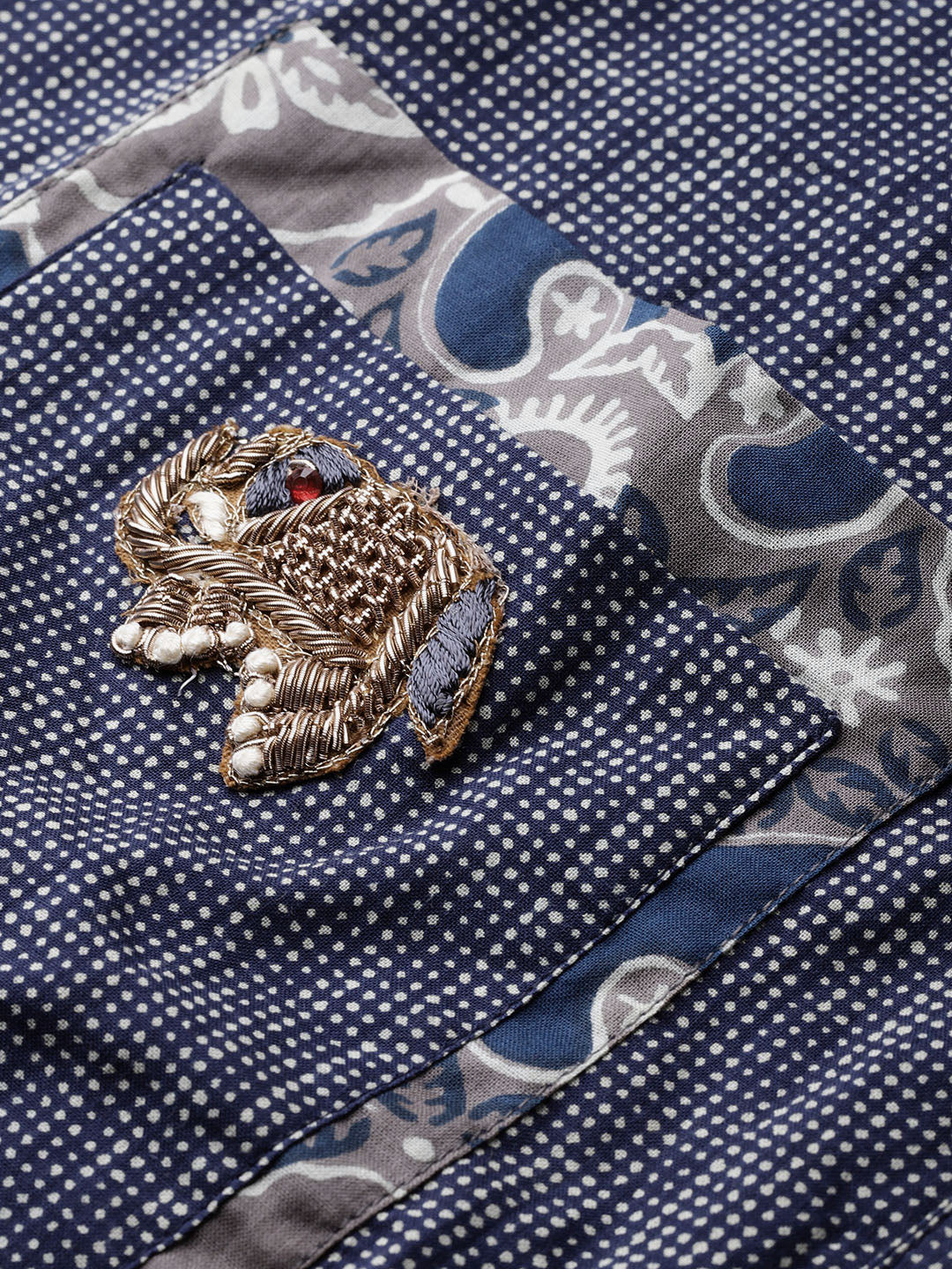 Women'S Blue Straight Kurta | LASVINI - Redefining Indian Fashion with Elegance