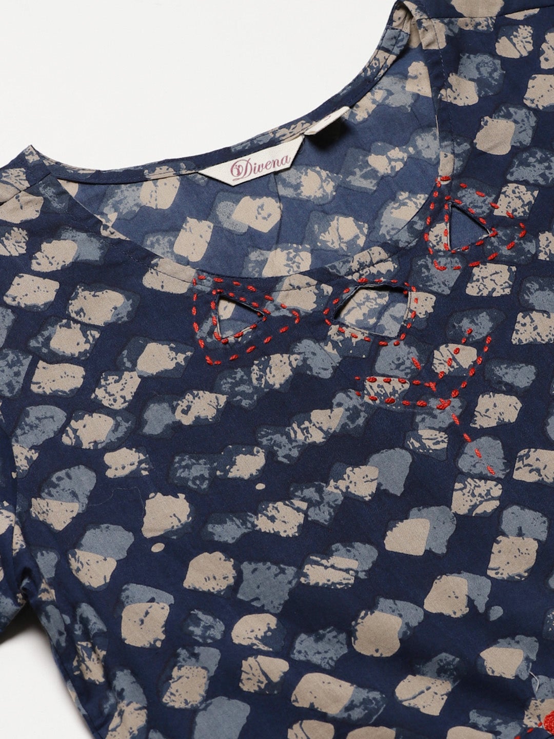 Women'S Indigo A Line Cotton Kurta | LASVINI - Redefining Indian Fashion with Elegance