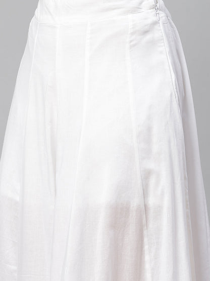 Women'S Peach Cotton Kurta With Palazzo Set | LASVINI - Redefining Indian Fashion with Elegance