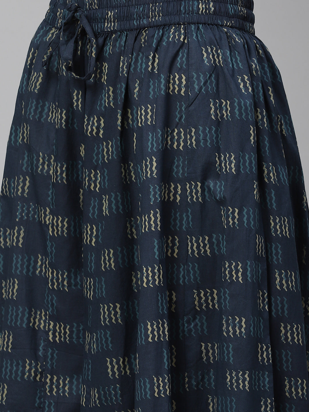 Women'S Indiogo Blue Kurta Set With Palazzo | LASVINI - Redefining Indian Fashion with Elegance