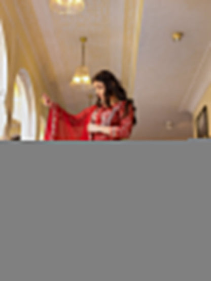 Women'S Maroon Cotton Kurta Palazzo Set With Net Dupatta | LASVINI - Redefining Indian Fashion with Elegance