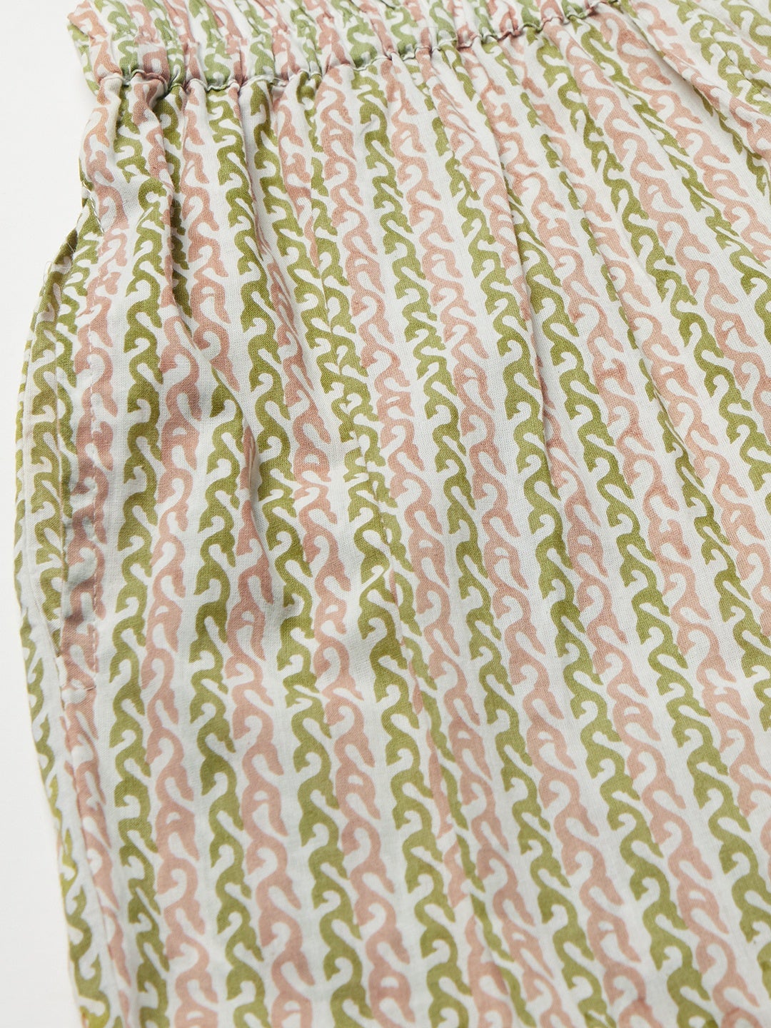 Women'S Pastel Green Floral Printed Cotton Kurta Pant Set | LASVINI - Redefining Indian Fashion with Elegance