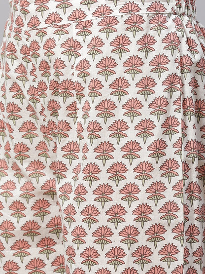 Women'S White Floral Kurta Pant Set With Dupatta | LASVINI - Redefining Indian Fashion with Elegance