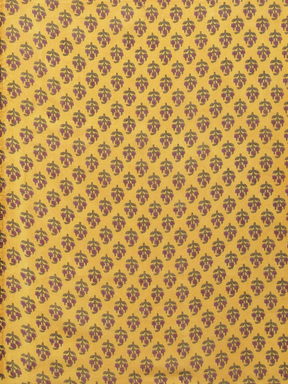 Mustard Cotton Anarkali Kurta Palazzo Set With Dupatta | LASVINI - Redefining Indian Fashion with Elegance