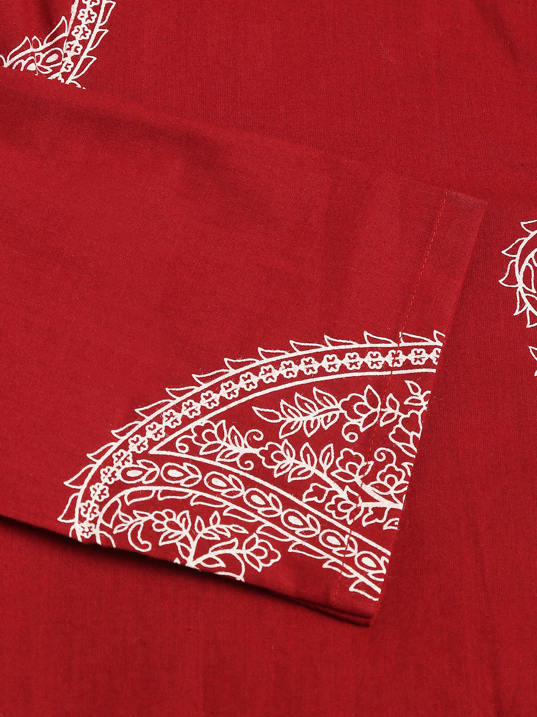Maroon Paisley Print Cotton Co-Ord Set | LASVINI - Redefining Indian Fashion with Elegance