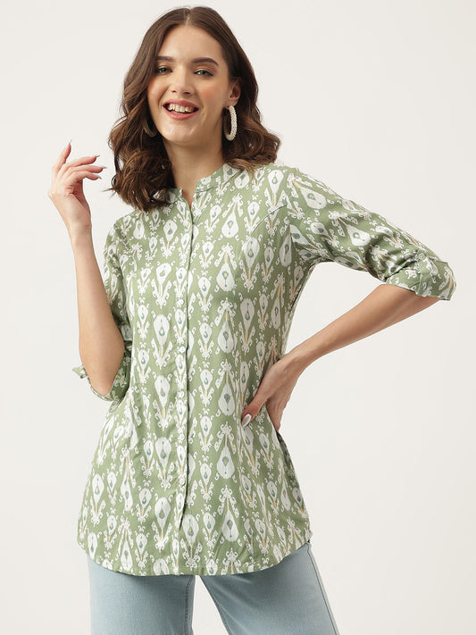 Floral Printed Rayon Regular Top | LASVINI - Redefining Indian Fashion with Elegance