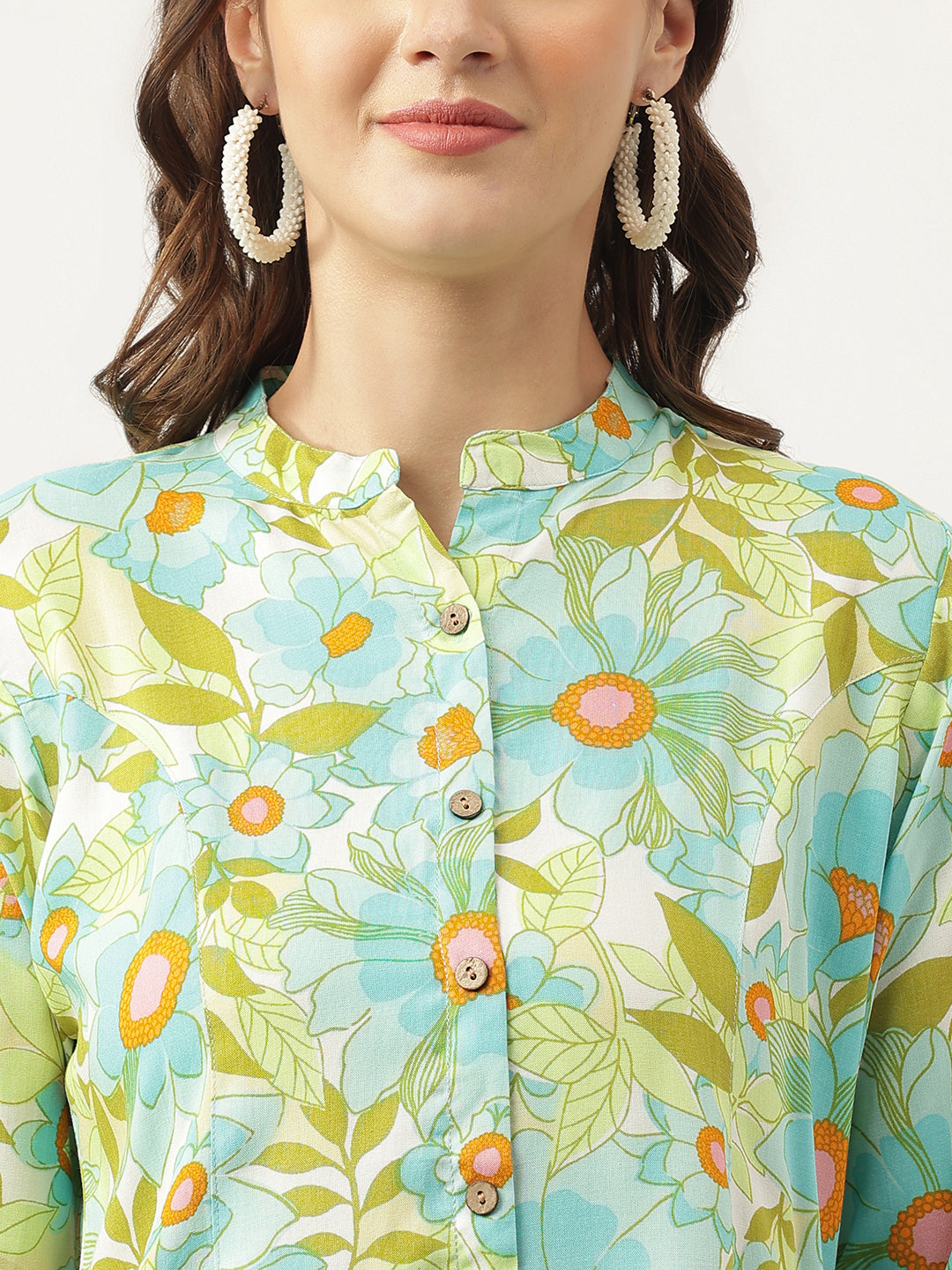 Floral Printed Rayon Regular Top | LASVINI - Redefining Indian Fashion with Elegance